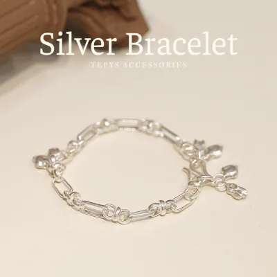 Lắc Tay Bạc Móc Tròn Dài (Tính theo gram: 130.000/gram)