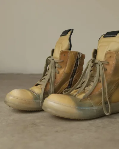 SS19 RICK OWENS BABEL GEOBASKET SNEAKERS