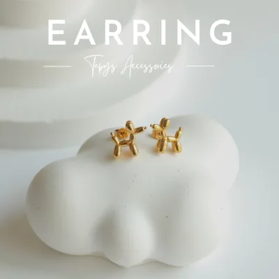 Bubble Dog Earring