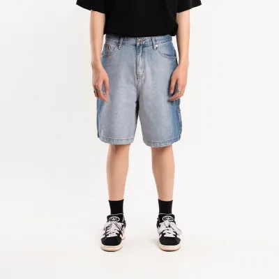 QUẦN SHORT JEAN NAM - TOTODAY - ACID WHITE WIDELEG