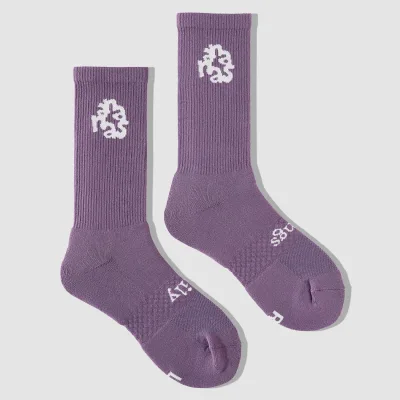 High Crew Socks - Ananas Daily Things - Purple Passion
