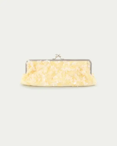 Diphylleia Beaded Kisslock Clutch
