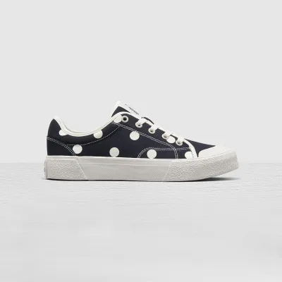 Pattas Polka Dots - Low Top - Black