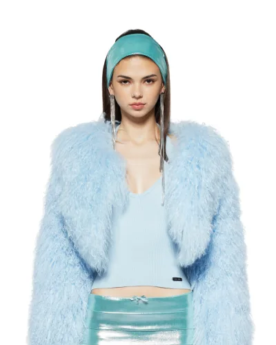 Bluebird Fur Cropped Coat