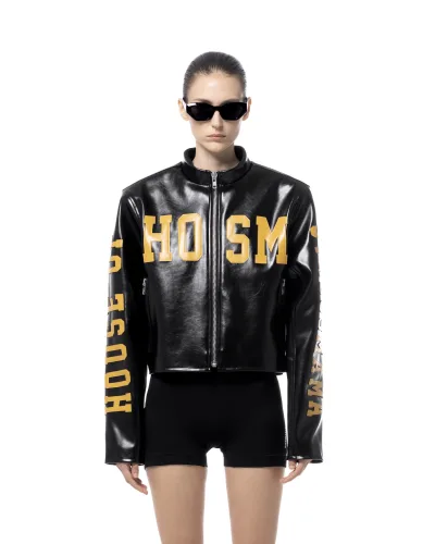 SSMA HOSM LEATHER JACKET - BLACK