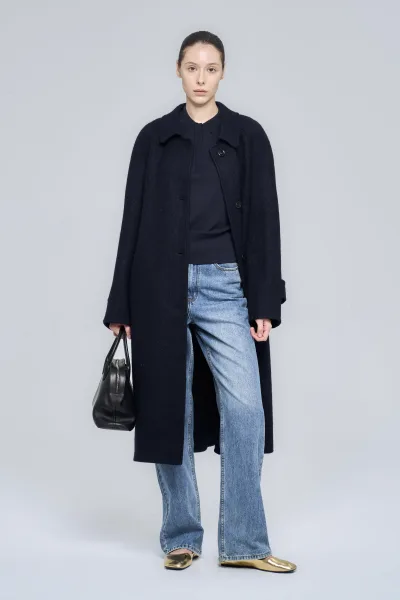 BRISTON COAT - NAVY