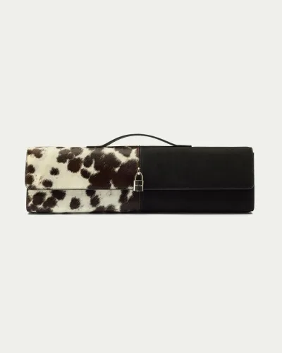 Extended Yinyang Leather Long Clutch