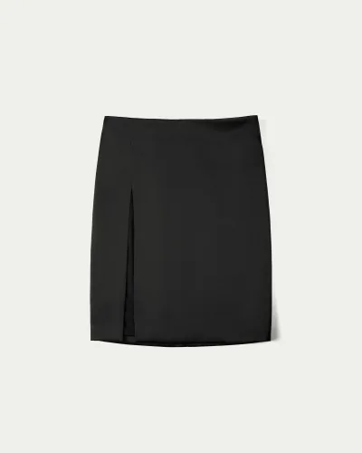 Tundra Satin Midi Skirt