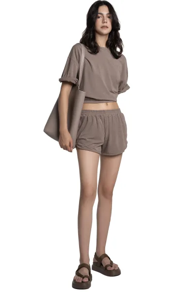 CRISS SHORT - BROWN