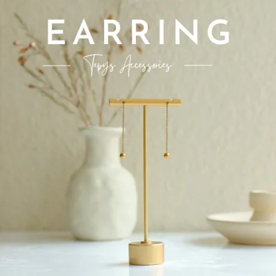 Long Round Earring
