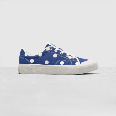 Pattas Polka Dots - Low Top - True Blue