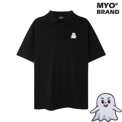 Áo Polo Form Rộng MYO Thêu Hình BM Ghost BM