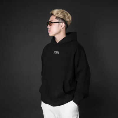 Hoodie Grimm DC Vietmade box logo (nỉ chân cua) // Black