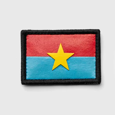 Miếng dán gai MTDTGPMNVN - Mặt trận Dân tộc giải phóng Miền Nam Việt Nam 3.6x5.2cm