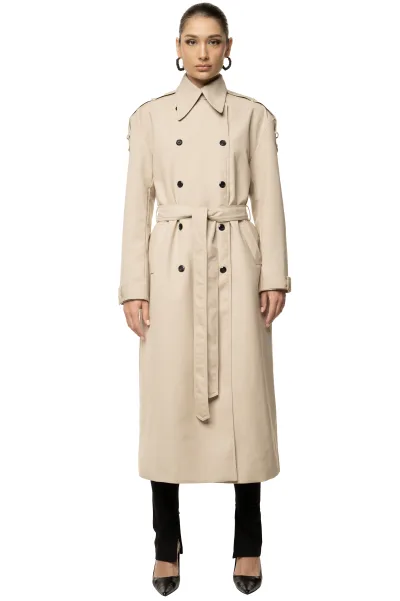 ELLINGTON TRENCH COAT - LIGHT BEIGE