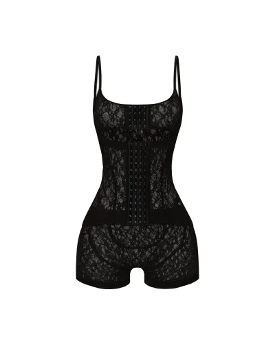GEN LACE BLACK PLAYSUIT