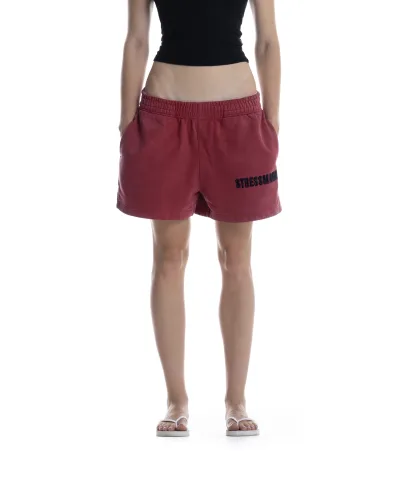 SSMA WASHED SWEAT SHORTS - RED