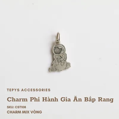 Charm Phi Hành Gia Ăn Bắp Rang