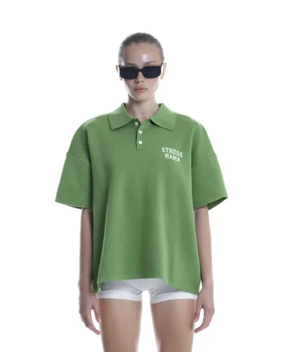 SS26 KNIT POLO - GREEN