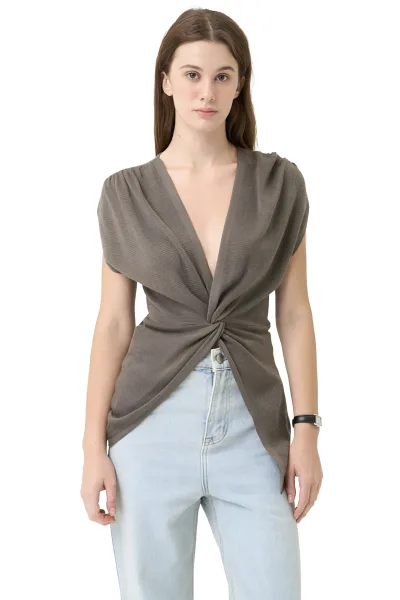 GRACE TOP - DARK GREEN