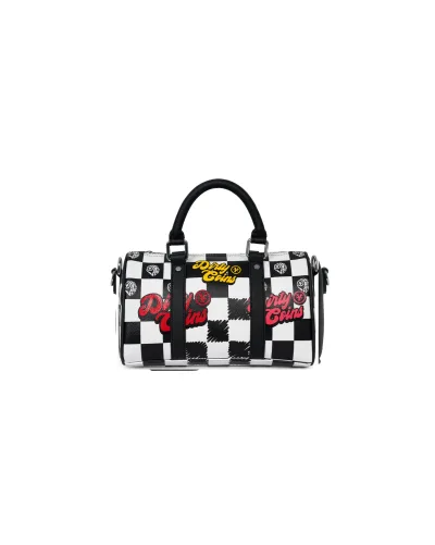 Túi xách Checkerboard Print Mini Bowler Bag