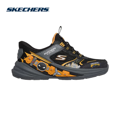 Giày Thể Thao Bé Trai Skechers Slip-Ins Hyper-Quest Where's My Skechers - 404212L-BKYL Air-Cooled Memory Foam