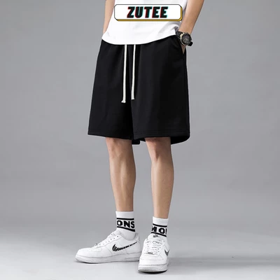 Quần short đùi trơn unisex ZUTEE thể thao basic nam nữ phong cách đường phố Hàn Quốc ullzang