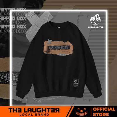 Local brand The Laughter -  RIPPED BOX SWEATER Áo MŨ- NỈ DA CÁ
