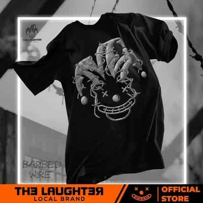 Local brand The Laughter - BARBED-WIRE TEE - Áo Phông 100% Cotton