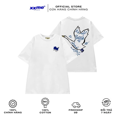 Áo thun tay lỡ nam nữ cotton thoáng mát Weeé Fly Tee - XXME – Trắng