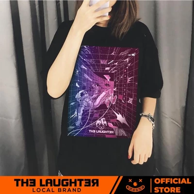 Local brand The Laughter - Áo Phông Unisex Neon Galaxy 100% Cotton