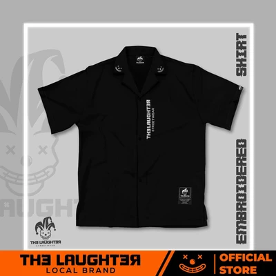 Local brand LAUGHTER EMBROIDERED SHIRT - SƠ MI THÊU LOGO BASIC
