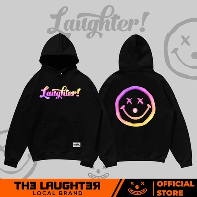Local brand [2 Phiên bản màu] LAUGHTER! SWEATER - Áo nỉ 100% cotton