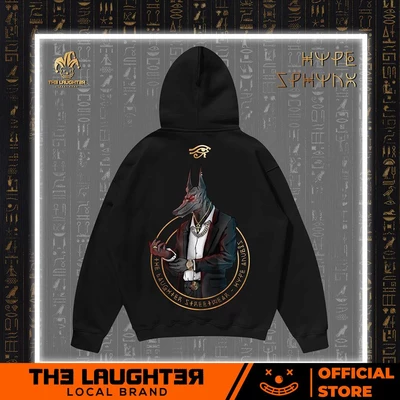 Local brand The Laughter - HOODIE HYPE ANUBIS - Áo MŨ NỈ DA CÁ