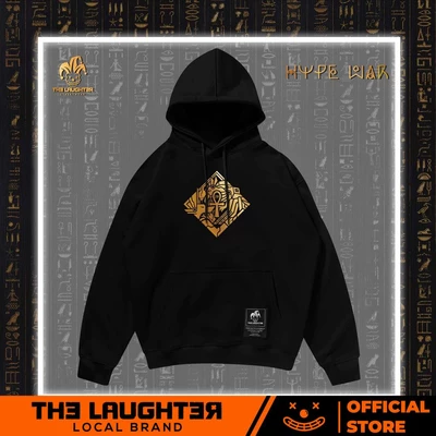 Local brand LAUGHTER HYPE WAR - Áo nỉ mũ Oversized Cotton