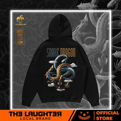 Local brand The Laughter - RỒNG RẮN LÊN MÂY HOODIE- NỈ DA CÁ