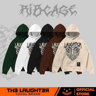 Local brand LAUGHTER RIBCAGE HOODIE - ÁO HOODIE MŨ STREETWEAR - NỈ CHÂN CUA 350gsm