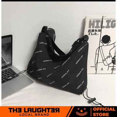 Local brand Túi tote in chữ Unisex Hiphop