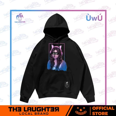 Local brand The Laughter - UwU Áo �MŨ HOODIE - NỈ DA CÁ