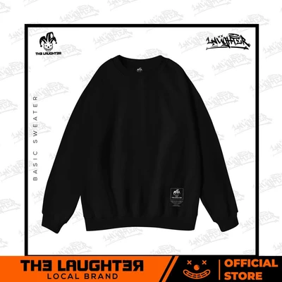 Local brand The Laughter - BASIC SWEATER - Unisex Oversize NỈ �chân cua 100% Cotton