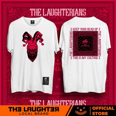 Local brand [RED VERSION] Laughterian Pattern - Áo Phông Họa Tiết Bandana T Shirt - 100% Cotton