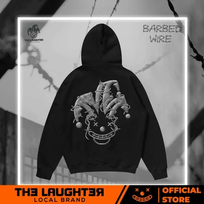 Local brand The Laughter - BARBED-WIRE HOODIE - Áo MŨ NỈ DA CÁ