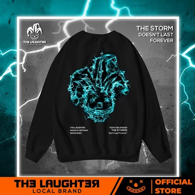 Local brand The Laughter - SWEATER LIGHTNING -Áo DÀI TAY NỈ DA CÁ