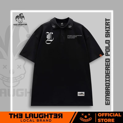 Local brand LAUGHTER 2022 GOTHIC POLO - Áo polo thêu Oversize