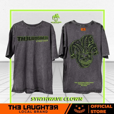 Local brand [The Laughter] SYNTHWAVE Wash Tee - Áo phông wash oversize