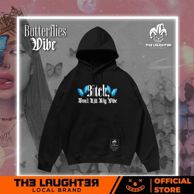 Local brand The Laughter - BUTTERFLIES VIBE ÁO MŨ HOODIE - NỈ DA CÁ