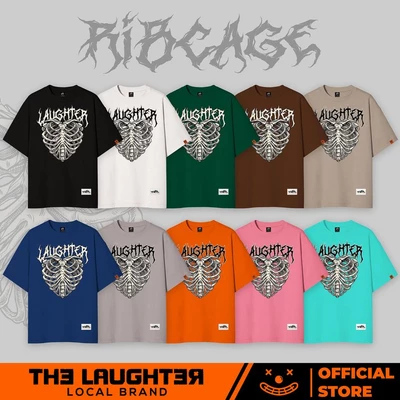 Local brand LAUGHTER RIBCAGE T-SHIRT - Áo phông Oversize Streetwear
