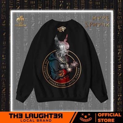 Local brand The Laughter - HYPE SPHYNX Áo DÀI TAY SWEATER - NỈ DA CÁ