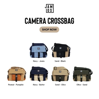 Jamlos Camera_Crossbag - Túi canvas đeo chéo đựng máy ảnh tiện dụng