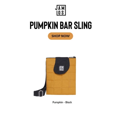 Jamlos Pumpkin Bar Sling - túi vải chần canvas đeo chéo chữ nhật thời trang